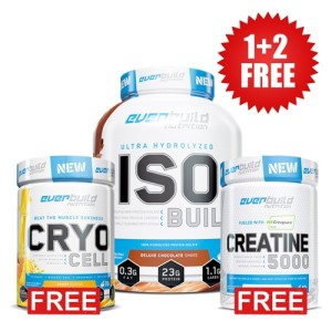 Everbuild 1+2 FREE ISO BUILD + Creapure Creatine + Cryo Cell