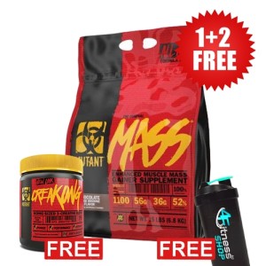 Mutant 1+2 FREE MUTANT Mass 6810 g + MUTANT CreaKong 300 g + Shaker