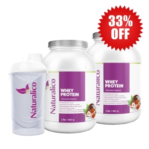 Naturalico 2X NATURALICO Whey Protein 907 гр + shaker 600 мл 33% OFF