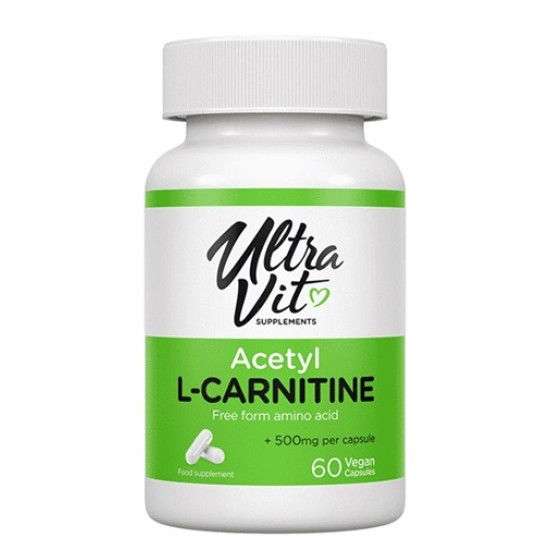 UltraVit Acetyl L-Carnitine 500 mg - 60 caps - ацетил л-карнитин на супер цена