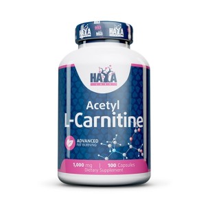 Haya Labs Acetyl L-Carnitine 1000 мг / 100 капсули Haya Labs Acetyl L-Carnitine 1000 мг / 100 капсули