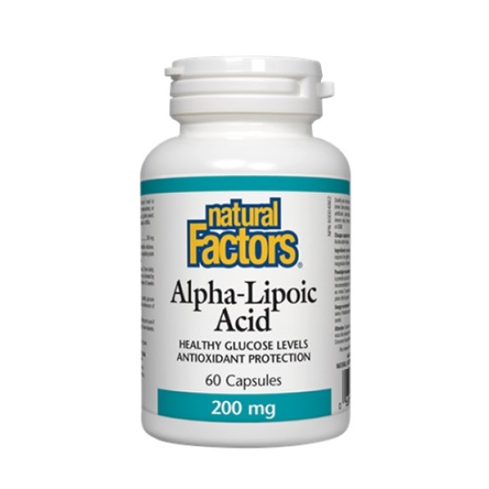Natural Factors Alpha Lipoic Acid 200 мг / 60 капсули на супер цена