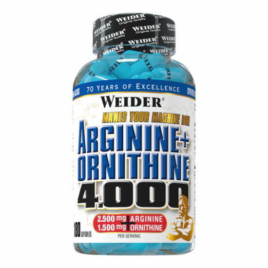 Weider Arginine Plus Ornitine 4000 - 180 капсули на супер цена