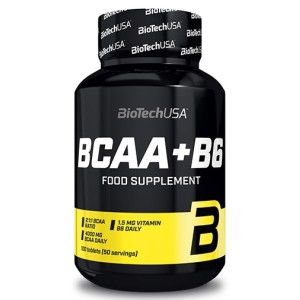Biotech USA BCAA + B6 / 100 Tabs.