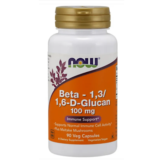 NOW BETA 1,3/1,6- D -GLUCAN 100 мг - 90 капсули на супер цена