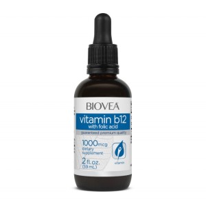 Biovea  Vitamin B12 with Folic Acid Drops - Витамин B12 + Фолиева Киселина - 59ml