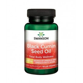 Swanson Black Cumin Seed Oil 500 мг / 60 капсули