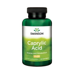 Swanson Caprylic Acid 600 мг / 60 гел капсули