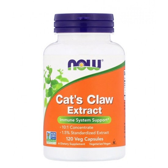NOW Cat's Claw Extract / 120 капсули на супер цена