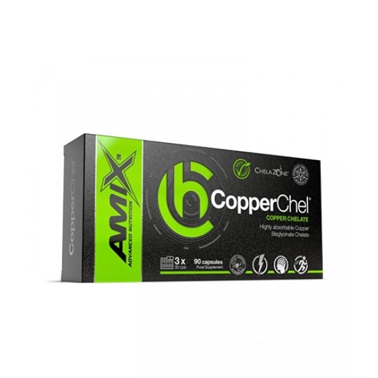 Amix Nutrition ChelaZone® CopperChel® Copper Bisglycinate Chelate / 90 капсули на супер цена
