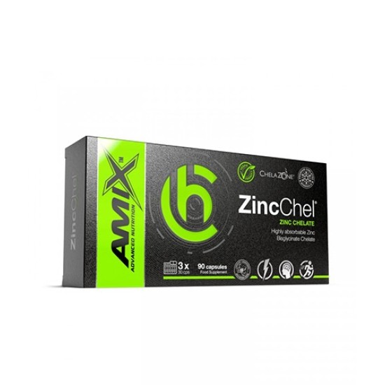 Amix Nutrition ChelaZone® ZincChel® Zinc Bisglycinate Chelate / 90 капсули на супер цена