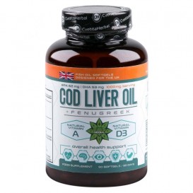 Cvetita Herbal Cod Liver Oil със Сминдух - 90 гел капсули