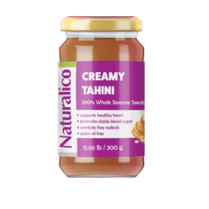 Naturalico Creamy Tahini 100%  Sesame 300 гр (Oбелен суамов тахан - бял)