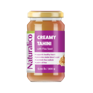 Naturalico Creamy Tahini with Flax Seed 300 гр (Тахан от сусам и лен)