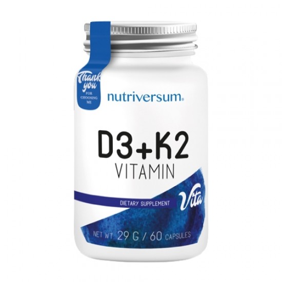 Nutriversum D3 + K2 Vitamin - 60 caps / 60 servs на супер цена