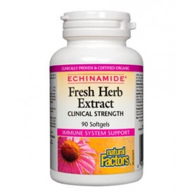 Natural Factors ECHINAMIDE® Fresh Herb Extract / 90 гел капсули