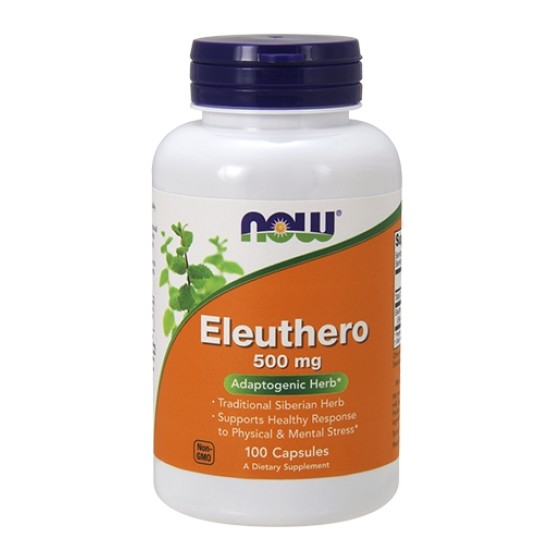 NOW Eleuthero - 500 mg - 100 caps на супер цена