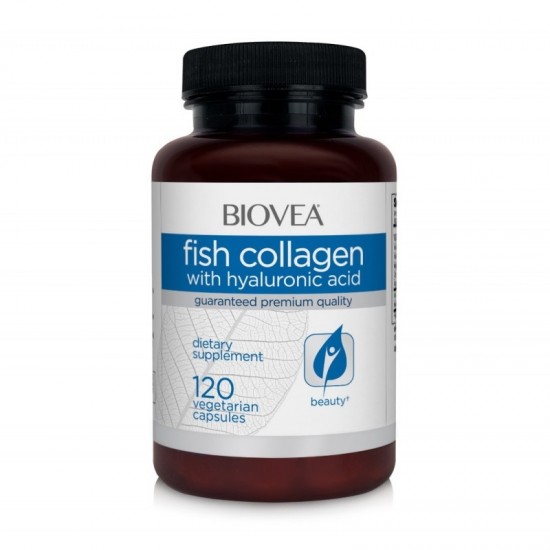 Biovea Fish Collagen & Hyaluronic Acid - Колаген + Хиалуронова Киселина - 120 caps на супер цена