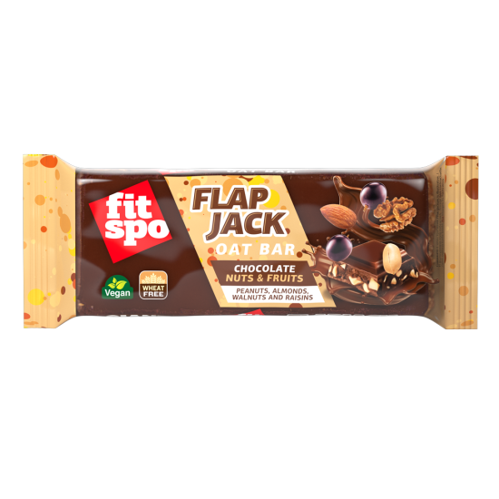 Fit Spo Flap Jack - Nuts & Fruits 100 гр на супер цена
