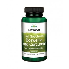 Swanson Full Spectrum Boswellia and Curcumin 600 мг / 60 капсули