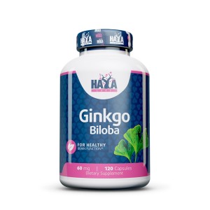 Haya Labs Ginkgo Biloba 60 мг / 120 капсули Haya Labs Ginkgo Biloba 60 мг / 120 капсули