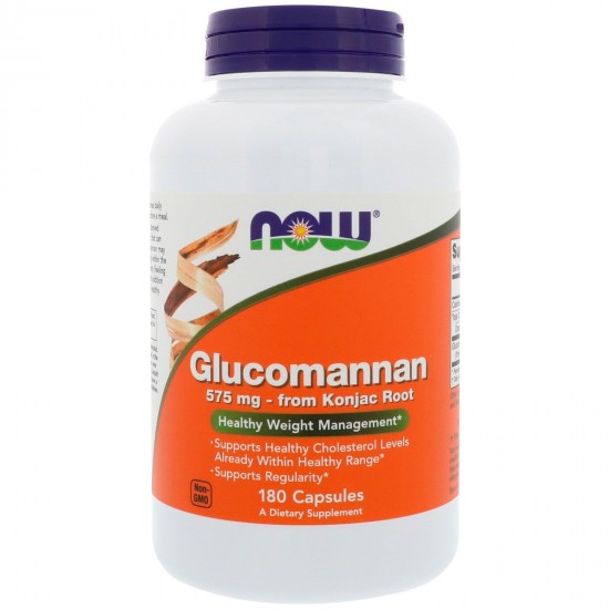 NOW Glucomannan 575 мг / 180 капсули на супер цена