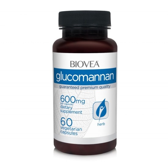 Biovea Glucomannan 600mg - Глюкоманан - 60 caps на супер цена