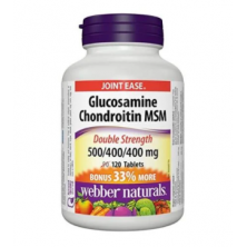 Webber Naturals Glucosamine Chondroitin MSM 1300 mg 120 tabs
