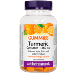 Webber Naturals GUMMIES TURMERIC CURCUMIN Куркума противовъзпалително и антиоксидантно действие x 120 gummies на супер цена