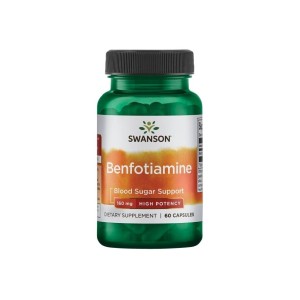 Swanson High-Potency Benfotiamine 160 мг / 60 капсули Swanson High-Potency Benfotiamine 160 мг / 60 капсули
