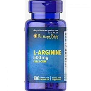 Puritan's Pride L-Arginine 500mg 100caps