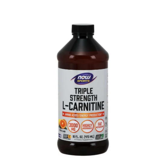 NOW L-Carnitine Liquid - Троpical Punch - 1000 мг (465 мл) на супер цена