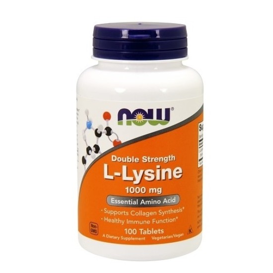 NOW L-Lysine 1000 mg / 100 tabs на супер цена