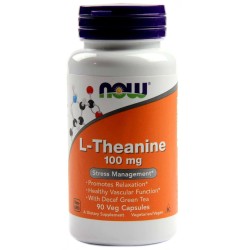 NOW L-Theanine 100mg. / 90 VCaps.