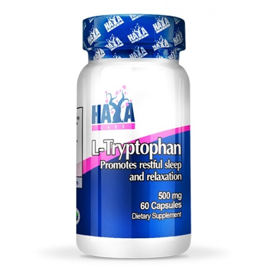 Haya Labs L-Tryptophan 500 мг / 60 капсули на супер цена