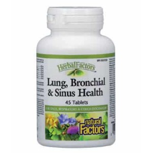 Natural Factors LUNG, BRONCHIAL AND SINUS HEALTH 45 таблетки