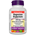 Webber Naturals Magnesium Bisglycinate 200mg / 60Vcaps. на супер цена