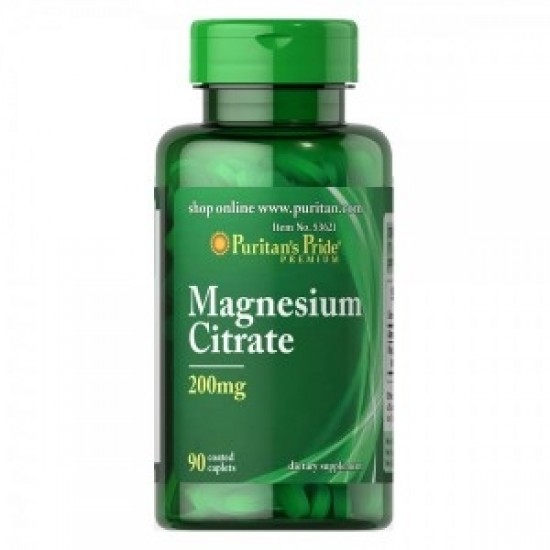 Puritan's Pride Magnesium Citrate 200mg 90caps. на супер цена