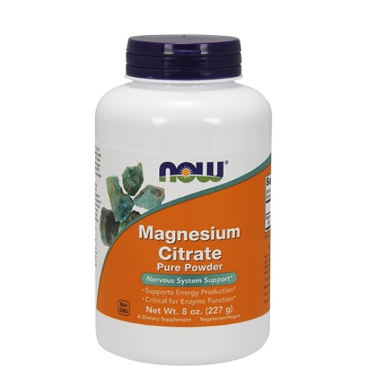 NOW Magnesium Citrate 227 гр на супер цена