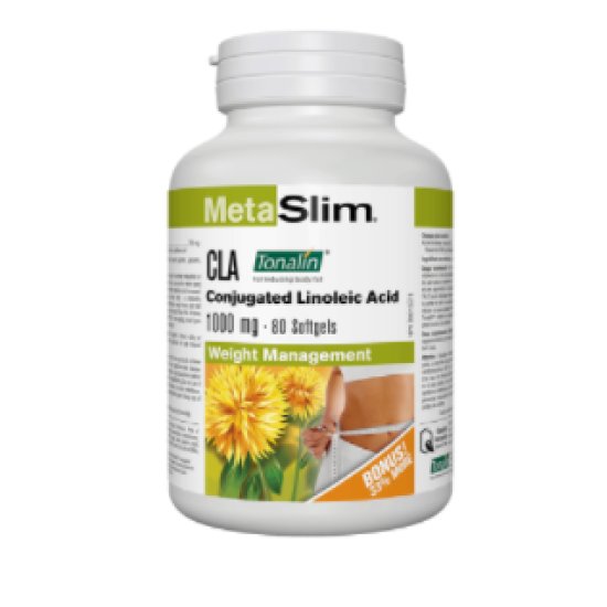 Webber Naturals MetaSlim® CLA (Conjugated Linoleic Acid) Tonalin® - 1000 mg 80 softgels на супер цена