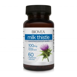 Biovea Milk Thistle 100mg - Бял Трън - 60 Vcaps