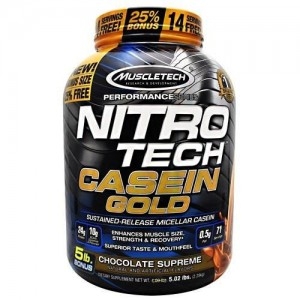 Muscletech Nitro Tech Casein Gold 5lb / 2270 гр Muscletech Nitro Tech Casein Gold 5lb / 2270 гр