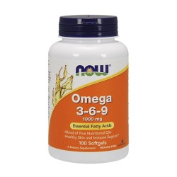 NOW Omega 3-6-9 / 1000mg. / 100 гел капсули