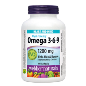 Webber Naturals Omega 3-6-9 1200 mg / 150 Softgels