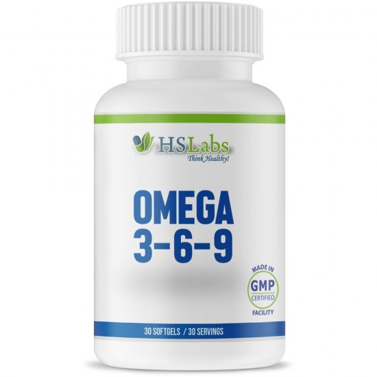 HS Labs Omega 3-6-9 30 гел капсули на супер цена