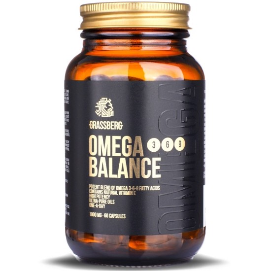 Grassberg Omega 3-6-9 Balance 1000 мг / 60 гел капсули на супер цена