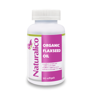 Naturalico Organic Flaxseed Oil 90 гел капсули
