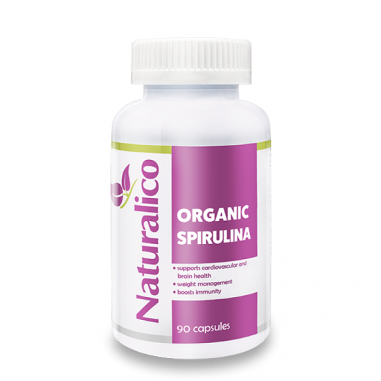 Naturalico Organic Spirulina 90 капсули на супер цена