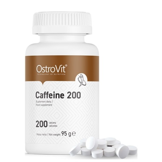 OstroVit PHARMA Caffeine 200 / 200 таблетки на супер цена