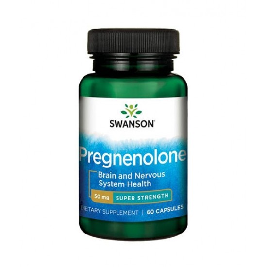 Swanson Pregnenolone - Super Strength 50 мг / 60 капсули на супер цена